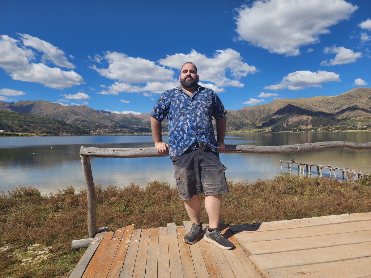 Renzo outdoors at a lake — May 2024